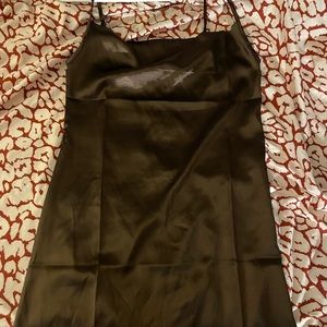 dark brown short dress